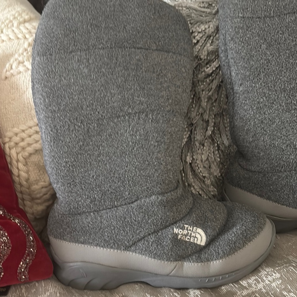 The North Face Gray Winter Boots